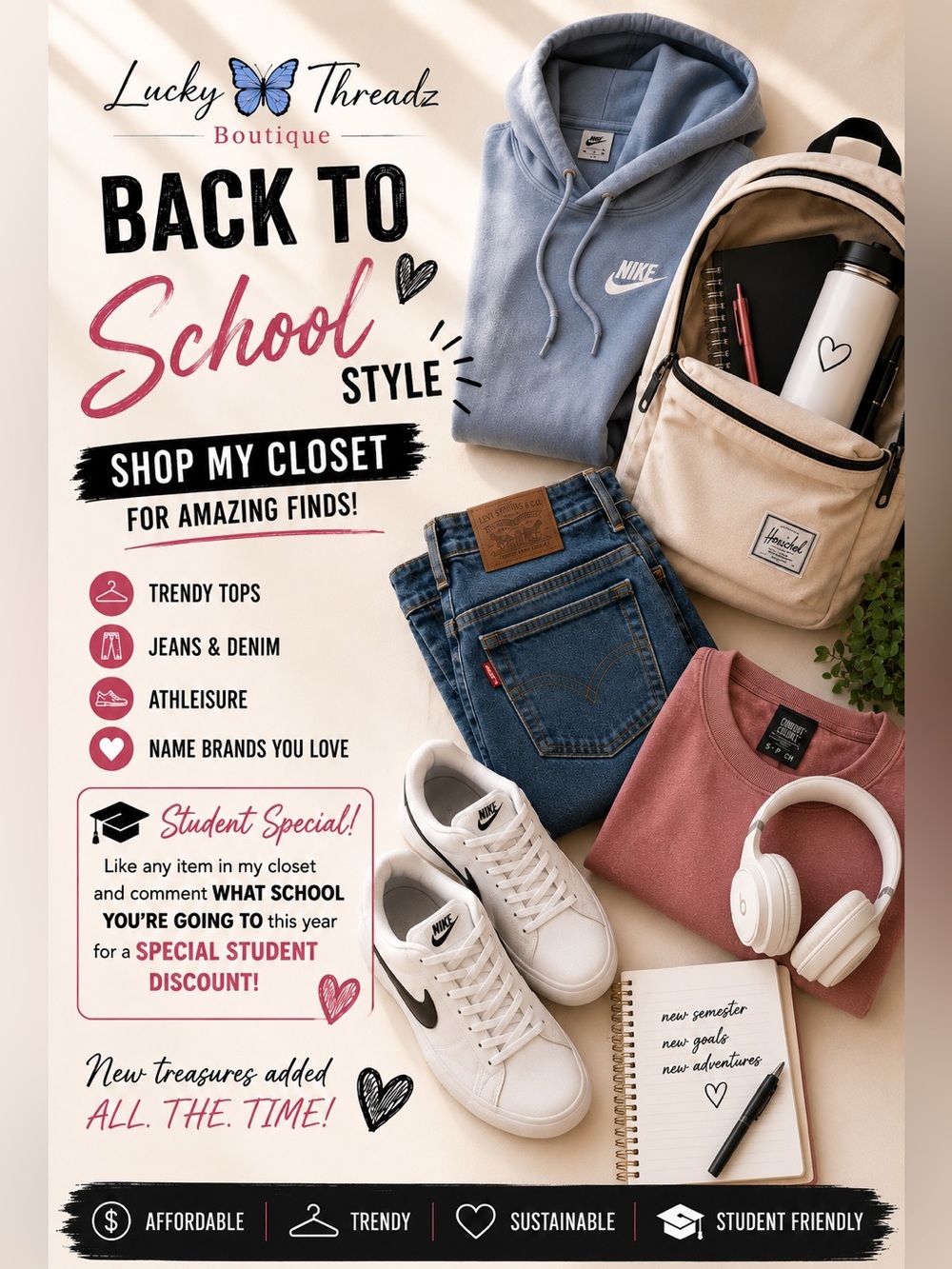 Back to School Sale!!